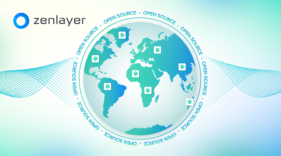 Globe that displays where Zenlayer helped Globalping expand its latency-testing network